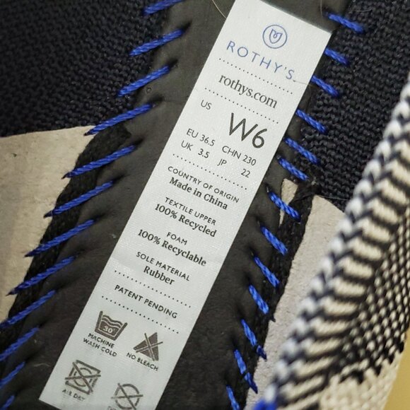 Rothy’s The Flat Round Toe Captoe Buffalo Plaid Woven Flats Size 6 - Picture 10 of 12